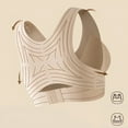 thumbnail image 6 of Lixiuxyad Seamless Breathable Corrective Support Bra Front Closure Seamless Back Support Posture,Bras for Women Beige XL, 6 of 6