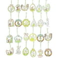 thumbnail image 5 of 24 Pack Easter Ornaments, Wood Easter Eggs Chicken Rabbit Hanging Tag Embellishment Home Party Decoration, 5 of 9