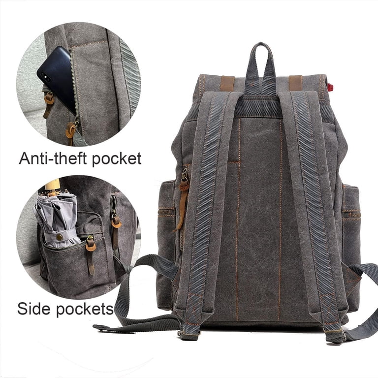 augur laptop backpack Amazon.com: Canvas Backpack, Travel Carry on Flight Approved Vintage Rucksack Backpack, Large Casual Knapsack for Men Women,Travel Daypack Fits 12-17 Inch Laptop(Black) : Electronics Vintage backpack with adjustable shoulder straps AUGUR High Capacity Canvas Vintage