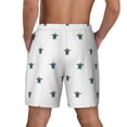 thumbnail image 2 of Lsque Mens Swim Trunks Hand Drawn Turtle Pattern - Bathing Suit Compression Liner - Beach Swim Shorts Swimwear - (S-3XL) - Stretch Quick Dry -Large, 2 of 9
