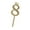 Golden, variant on Limei Cake Toppers Acrylic Numbers 0-9 Crown Cake Toppers Silver Glitter Crown Cake Toppers for Child Adults Birthday Party Wedding Anniversary Cake Decorations