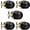 Matte Black-Passage(No Lock)-5, variant on Door Knob 6 Pack Brushed Nickel Round Keyless Doorknobs Interior/exterior Lockset Locking Knobs For Bedroom/bathroom Modern Design Hardware