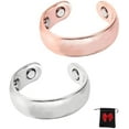 thumbnail image 1 of Bague de Bien-Être Magnétique Originale pour Femmes/hommes, Anneaux Ouverts Réglables en Acier Inoxydable avec 4 Aimants Puissants, Légère, Résistante à l'Eau, 1 of 7