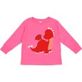 thumbnail image 3 of Inktastic Adorable Red Dragon Boys Long Sleeve Toddler T-Shirt, 3 of 5