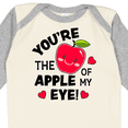 thumbnail image 4 of Inktastic Youre the Apple of My Eye Valentine Pun with Cute Apple Boys or Girls Long Sleeve Baby Bodysuit, 4 of 5