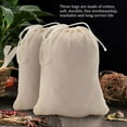 thumbnail image 3 of 100 Pieces Drawstring Cotton Bags Muslin Bags,Tea Brew Bags (4 x 3 Inches), 3 of 8