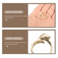 thumbnail image 3 of KAKOWELY Anillo Abierto Decorativo Con Piedra Y En Tono Dorado Para Mujer, 3 of 8