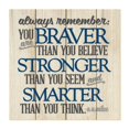 thumbnail image 1 of Always Remember You Are Braver Thank You Think Rustic Wall Sign 12x12, 1 of 6