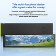 thumbnail image 3 of 11.26inch IPS USB Secondary Screen for CPU/GPU Monitoring USB Long Secondary Screen Display,1 * USB Secondary Screen,Black, 3 of 8