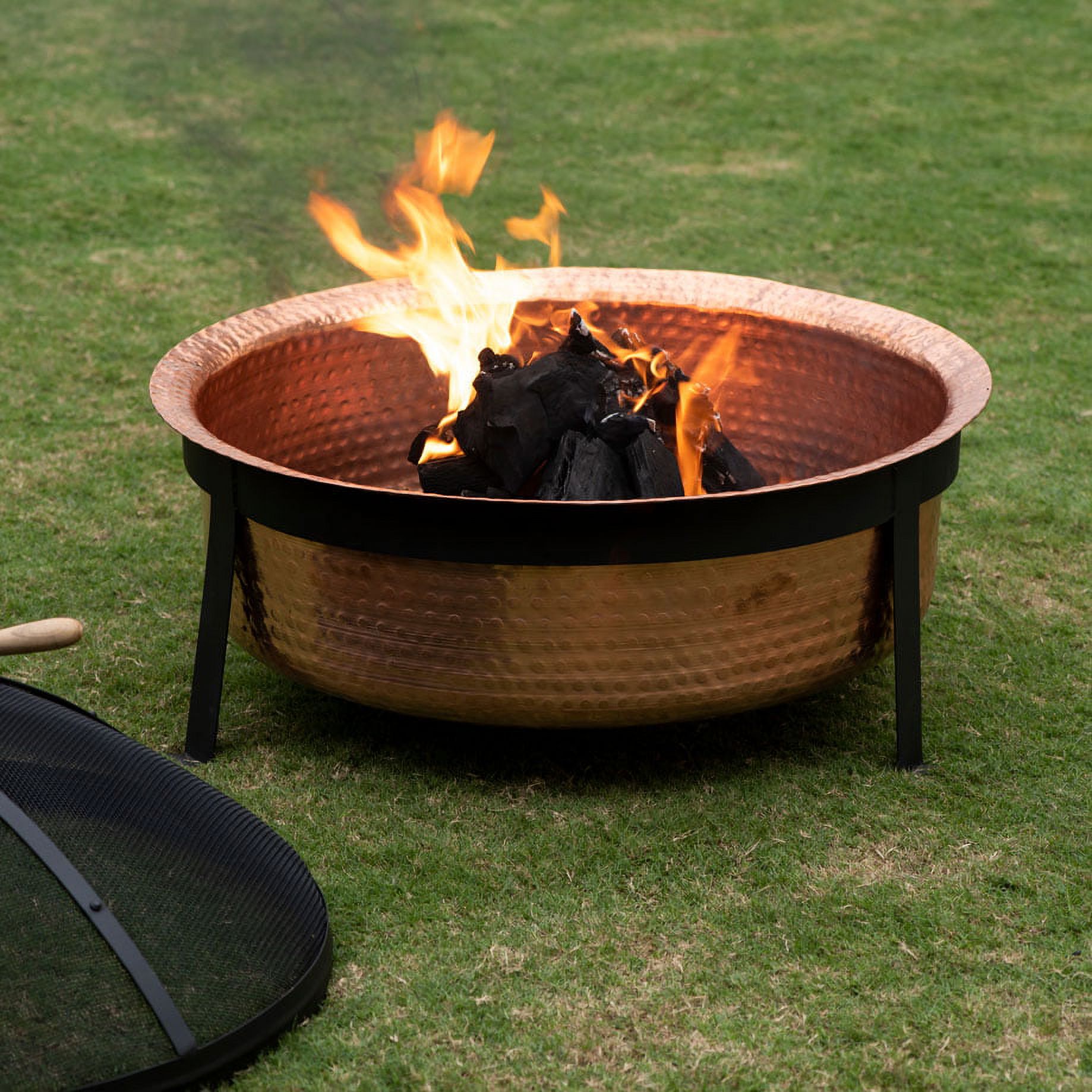 Better Homes & Gardens Wood Burning Copper Fire Pit, 30-inch diameter and 22-inch Height - image 2 of 9