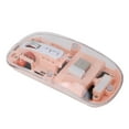 thumbnail image 1 of Transparent Computer Mouse, USB C Rechargeable Transparent Computer Mouse, 2.4G BT1 BT2 Tri Mode USB Rechargeable  BT Mouse with USB Receiver for Laptop, 1 of 7