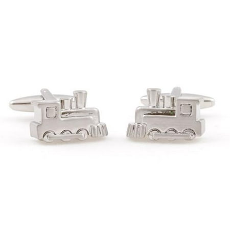 Cuff Daddy Silvertone Freight Train Cufflinks
