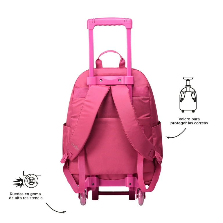 Felino Totto Brand Totto Trik Wheeled Backpack Pink for Women