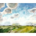 thumbnail image 2 of McCreery, Paul 14x12 Black Ornate Wood Framed with Double Matting Museum Art Print Titled - May Sky Studies III, 2 of 4