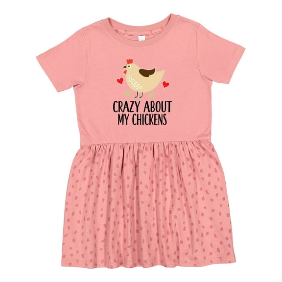 Inktastic Cute Chicken Farming Girls Toddler Dress