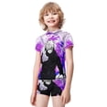 thumbnail image 2 of Jujutsu Kaisen Boys Rash Guard Set 2 Piece Swimsuits Short Sleeve Bathing Suits with Trunks, 2 of 7