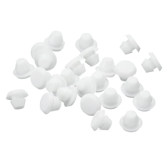 36 Pack Silicone Hole Plug, Clear Rubber Round Hole Plugs Fit for Bottle Pipes 2.5-3mm Inner Diameter