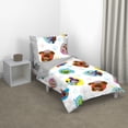 thumbnail image 1 of Disney Ensemble de Lit pour Tout-Petits Muppet Babies, Turquoise/gris/jaune/orange, 1 of 1