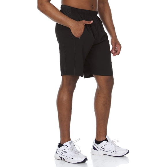 Essential Elements 3 Pack: Men's Active Performance Tech Woven Stretch Training Workout Gym Shorts with Pockets Small, Set C
