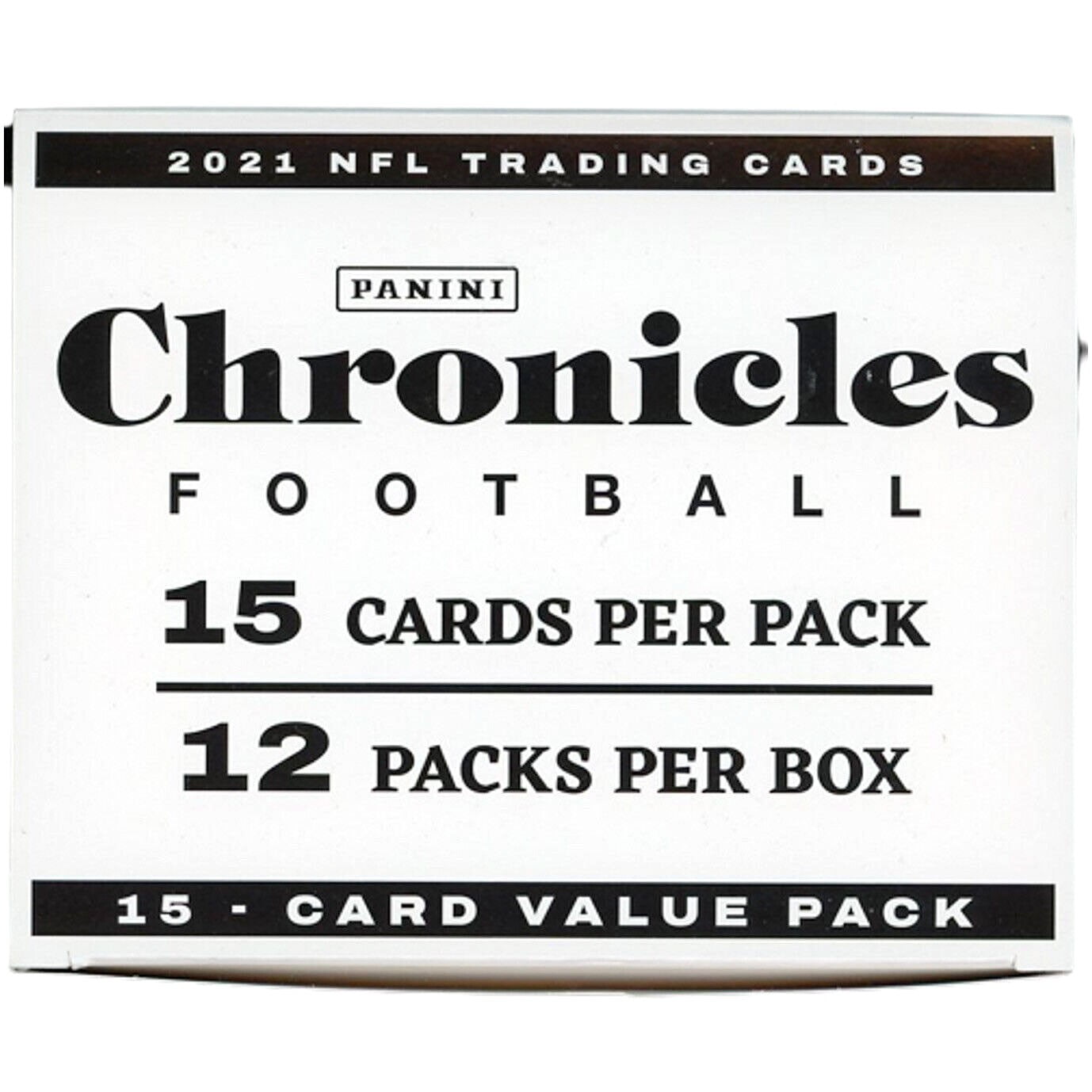 NFL Panini 2021 Chronicles Football Trading Card VALUE Box (12 Packs