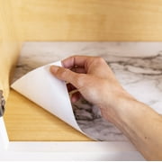 EasyLiner Removable Adhesive Shelf Liner, Black And White Tile 20 x 15 Roll