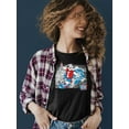 thumbnail image 2 of Surfing Cool ICEE Bear - Arctic Wave Chill Graphic Women's T-shirt, 2 of 4