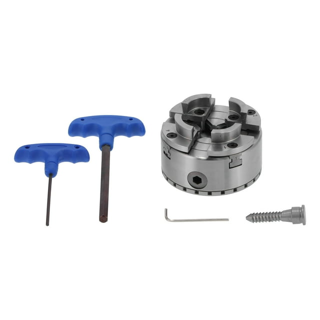 Portabrocas de torno para torneado de madera, juego de portabrocas de torno autocentrante Portabrocas para carpintería Portabrocas de torno de madera de alta resistencia Rendimiento confiable