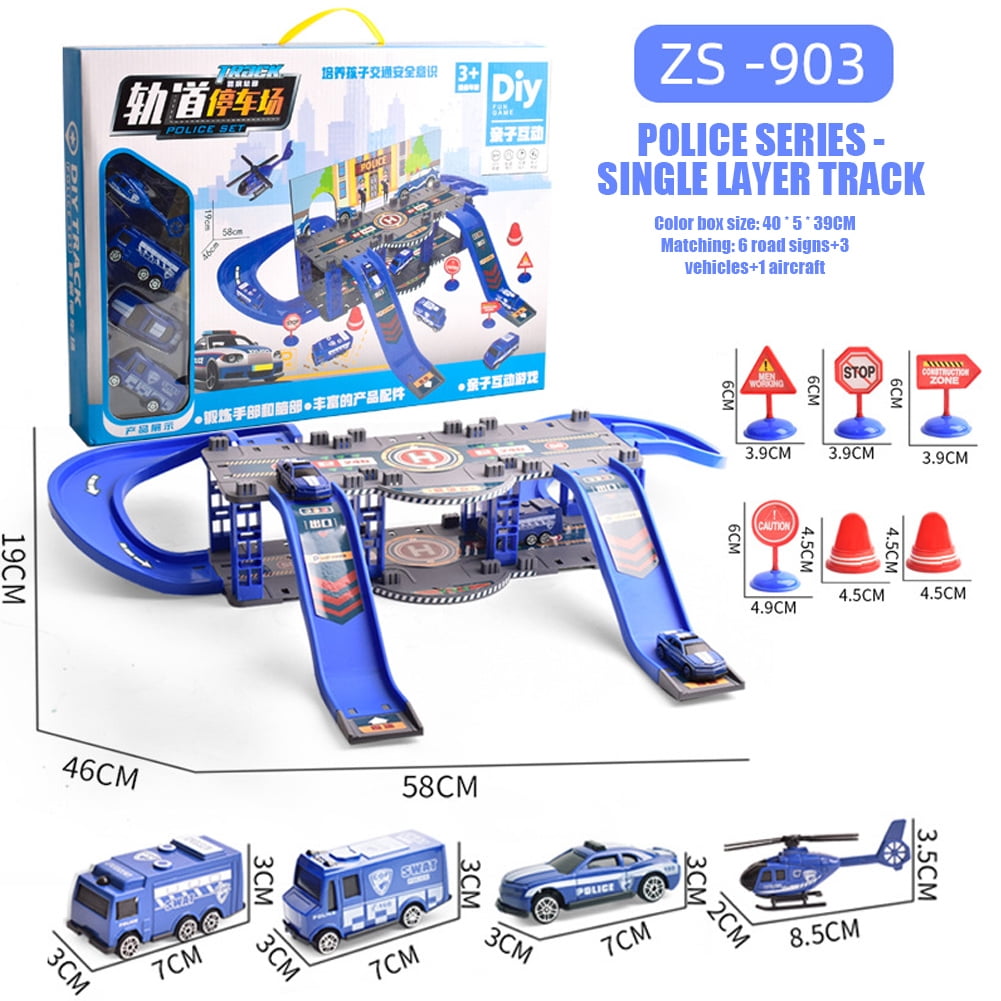 CSCHome Kids Puzzle Track Car Toy Set Toys Preschool Car Games Gift Toys for Kids 3+yearOld