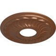 thumbnail image 3 of Ekena Millwork 11 3/4"OD x 3 5/8"ID x 1"P Blackthorn Ceiling Medallion (Fits Canopies up to 4 7/8"), Hand-Painted Polished Copper, 3 of 7