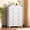 White, variant on GALAXHERO Farmhouse 5 Drawer Dresser, White Tall Dresser with Double Rustic Handles, Wood Chest of Drawers for Bedroom, Living Room, Hallway