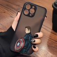 thumbnail image 3 of Case for iPhone Apple 14 13 11 12 MINI Pro XS Max XR X 7 SE 2022 2020 6 6S Plus Case Funda Shell Marvel Avengers Heros Faceless, 3 of 5