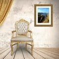 thumbnail image 3 of Grayscale 12x14 Gold Ornate Wood Framed with Double Matting Museum Art Print Titled - Beach Rocks II, 3 of 4