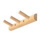 thumbnail image 4 of Abrigo de madera natural respetuoso del medio ambiente, ganchos para percha, sombrero, bolsa de ropa, estante de almacenamiento para organizador de llaves, aparatos de colección para el hogar Feliz Sencillez, 4 of 5