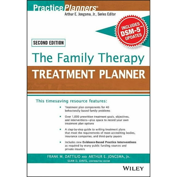 PracticePlanners The Family Therapy Treatment Planner, with Dsm-5 Updates, 2nd Edition, (Paperback)