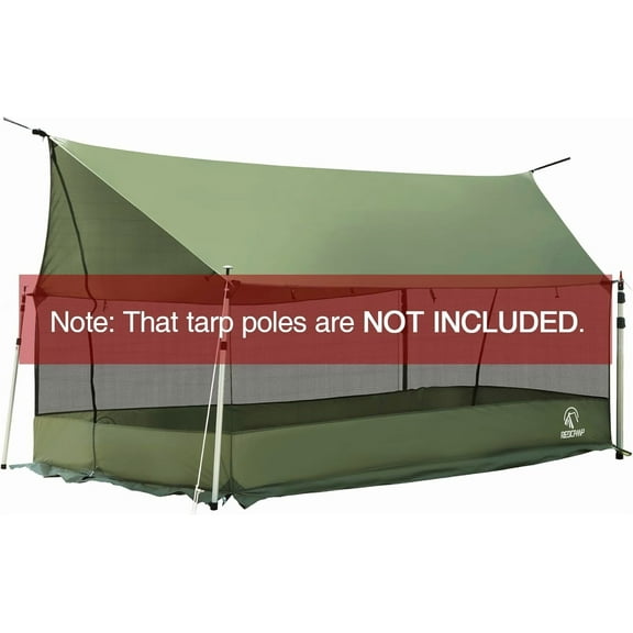 Bug Tents for Camping, Portable Screen House with Mosquito Netting, 6 Windropes & 12 Stakes, Screen Tent for Picnics, Backyards, Backpacking, Beach in Summer