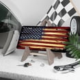 thumbnail image 3 of License Plate, Grunge American Flag Decorative Front,Personalized Stainless Steel License Plate Cover For Men Women,12.2" X 6.2", 3 of 6
