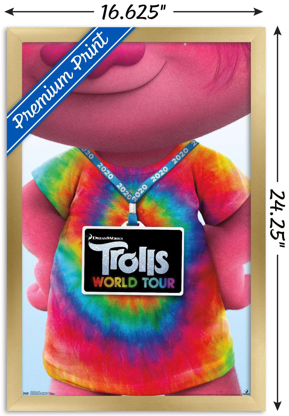 DreamWorks Trolls 2 - Teaser Wall Poster, 14.725" x 22.375", Framed