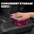 thumbnail image 4 of Wukai Burgundy Tie Dye Print Car Trash Can - Easy to Clean Hanging Garbage Bin - Removable Liner - Leak-Car Garbage Can - Waterproof Trash Can for Car and SUV, 4 of 7