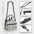 thumbnail image 2 of Uemuo Hello Printed Lunch Bag Lunch Box Reusable Insulated Lunch Tote Bag, Leakproof Thermal Cooler Sack Food Handbags Case High Capacity, 2 of 5