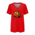 thumbnail image 4 of Bovemsi Short Sleeve Tops for Women Breathable Loose‑Fit V‑Neck Graphic Short‑Sleeve Prints Fashion Outfits Clothes M, 4 of 4