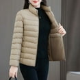 thumbnail image 5 of Ailaofu Women 2025 Fall Collar Casual Jacket Double Pocket Long Sleeve Jacket Outerwear, 5 of 7