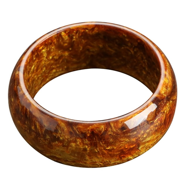 Bracelet Rétro Résine 1Ensemble Marron Décoration Quotidienne pour Femmes