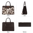 thumbnail image 5 of Wrangler Women Laptop Briefcase Tote Bag with Detachable Adjustable Strap, Cow-Coffee, 5 of 7