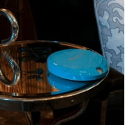 ByronStatics Portable CD Player, Personal Walkman CD Players, Powered DC or 2xAA Battery, Teal