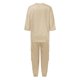 thumbnail image 5 of Conjunto de top y pantalones de satén suave de manga media para mujer: conjunto de pijama informal de verano, ligero, diseño estampado, versátil para todas las estaciones, 5 of 5