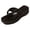 Black, variant on Womens Arch Support Wedge Flip Flops Square Toe Rubber Platform Thong Sandals Ladies Comfortable Walking Slide Shoes Size 7 Gold