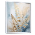 thumbnail image 2 of Designart "A Symphony Of Blue And Golden Ferns II" Ferns Floater Framed Canvas Prints, 2 of 5