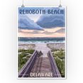 thumbnail image 2 of Rehoboth Beach, Delaware, Beach Boardwalk Scene (9x12 Wall Art Print, Home Decor), 2 of 3