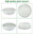thumbnail image 3 of EPOTOOR Clear Thick Round Durable Sturdy Plastic Duty Sturdy Plant Saucer Drip Trays, 3 of 10