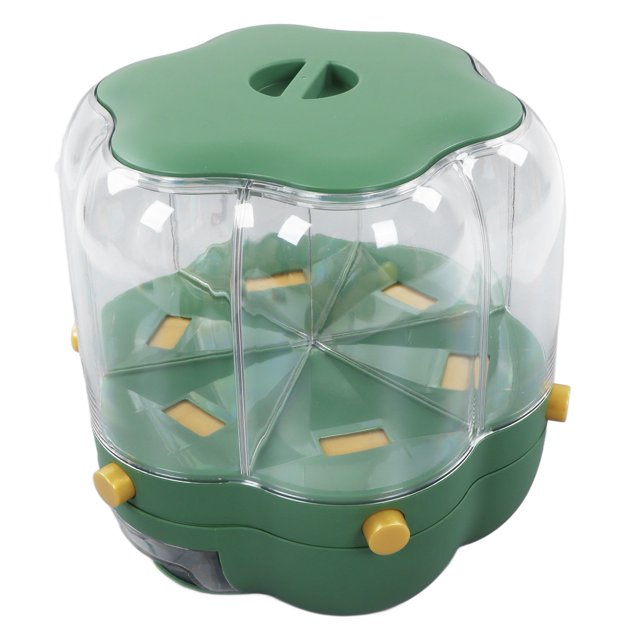 Rice Dispenser, 360 Degree Rotation Cereal Box For Bean Green 6.5kg / 14.33lb